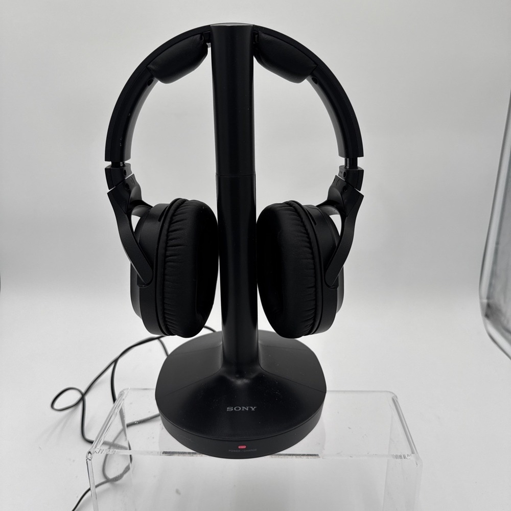 Sony RF400 Wireless Home Theater Headphones - Black - No Box, Used, Tested Works